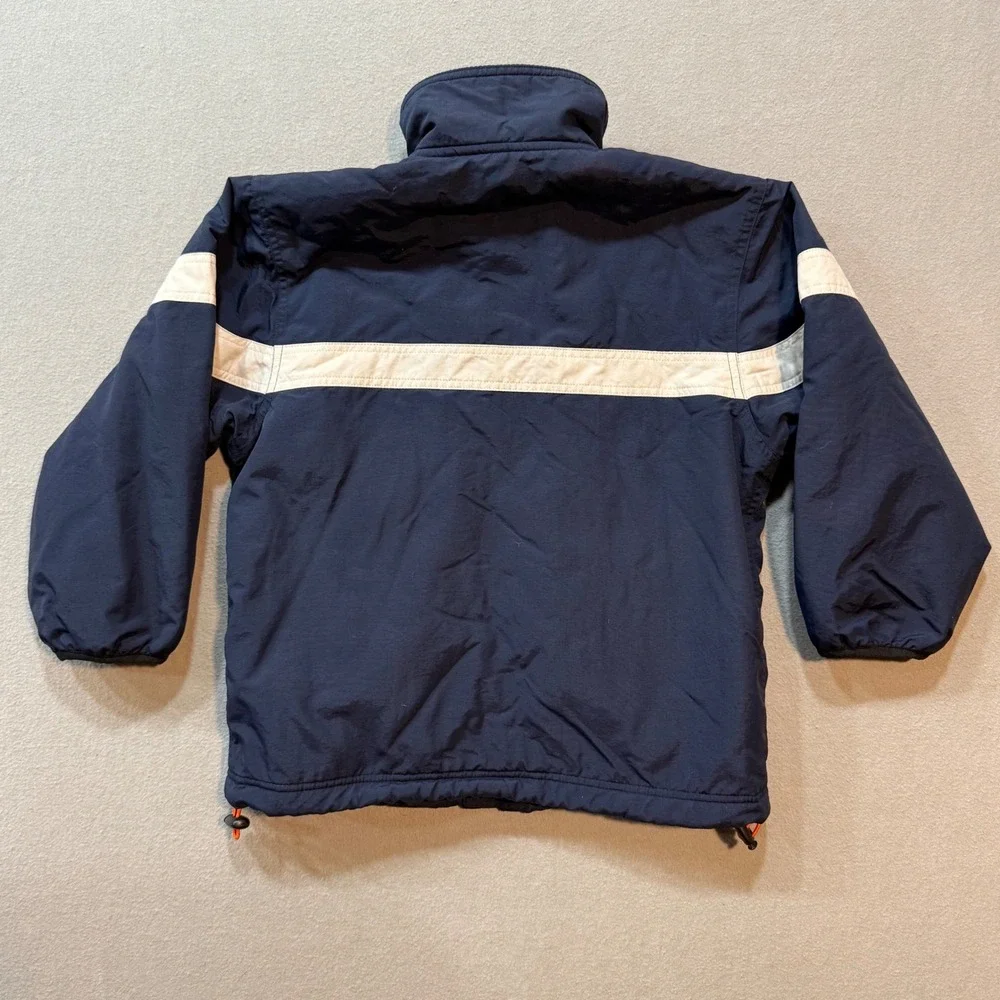 GAP Kids Navy Blue Zip Jacket Small (5-6) Fleece Lined Windbreaker Y2K Retro‎